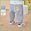 Newborn Infant Fleece-Lined Pants - Spring & Autumn Casual Wear for Boys & Girls