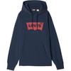 Levis Pohodlná Ležérní Mikina s Kapucí a Písmenným Logem Dlouhý Rukáv Mikina Unisex Mikina 003YT-0001