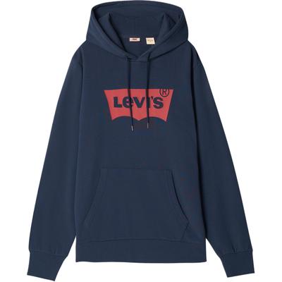 Levis Bequemer Lässiger Buchstabenlogo Strick-Hoodie Langarm-Sweatshirt Unisex-Sweatshirt 003YT-0001