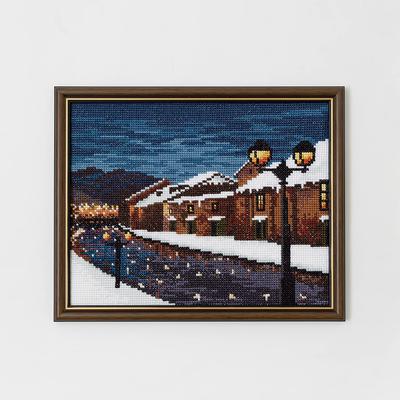 LECIEN Embroidery Kit COSMO Seasons and Japanese Landscapes Scenery of Otaru Cross Stitch Kit -Winter Canal- No.522004