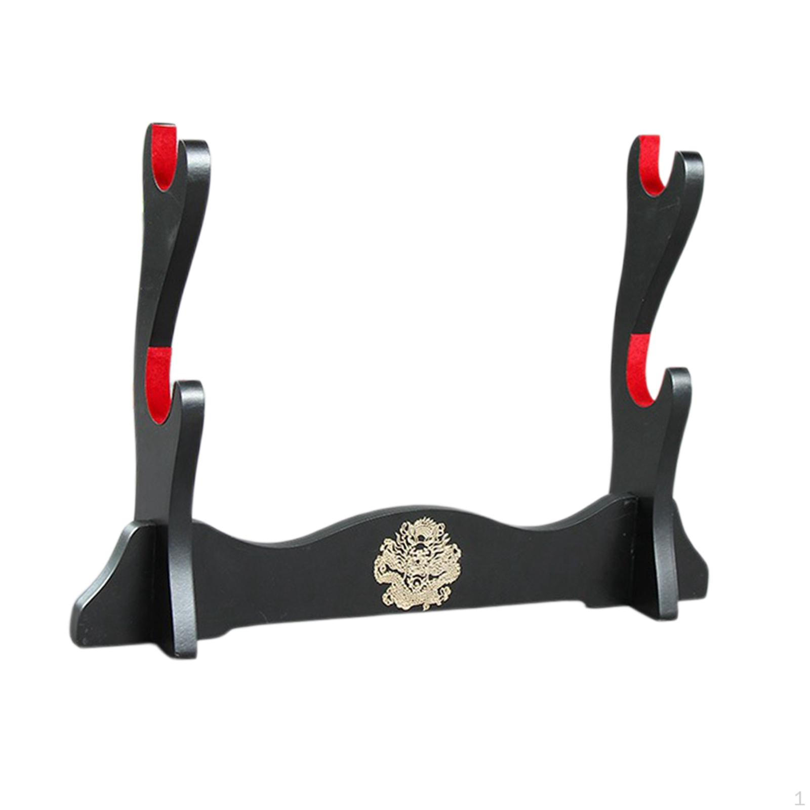 

Japanese Samurai Sword Stand Free Standing Bracket Display Desktop Holder for Home Office Room 2 Layers