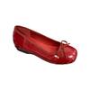 Schleife rote Einzelschuhe Damen 2025 Frühling und Sommer neu Französische flache Beanie-Schuhe Damenschuhe Innenhöhenerhöhung Oma-Schuhe