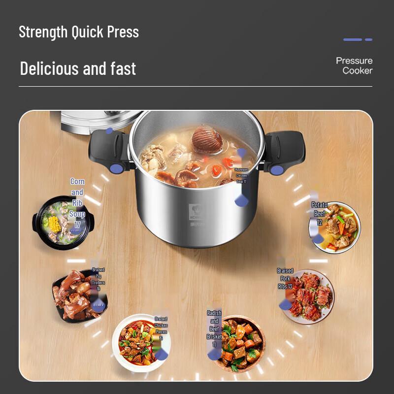 KOBACH 304 Stainless Steel German Pressure Cooker