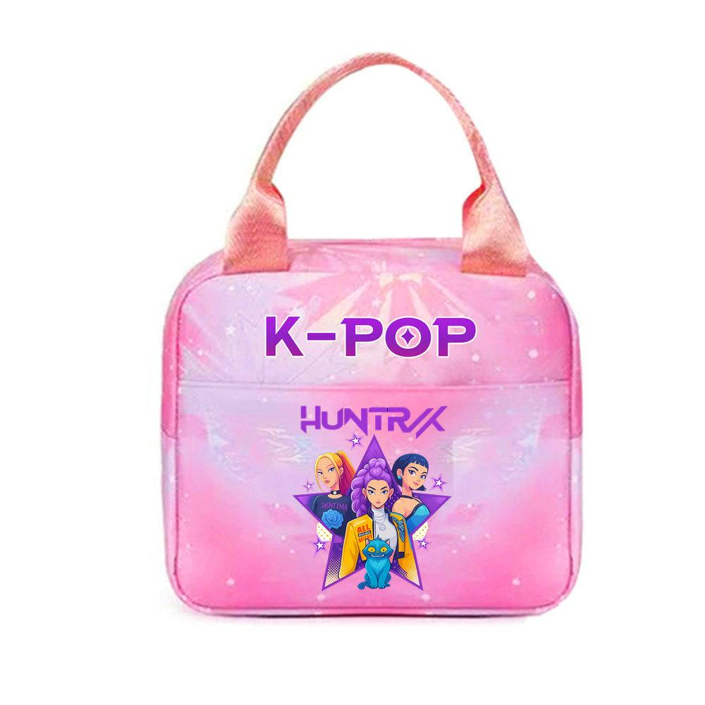 KPop lovci démonů Kancelářští pracovníci S obědovým sáčkem Přenosný izolovaný velkokapacitní obědový sáček Taška přes rameno Dvouúčelový
