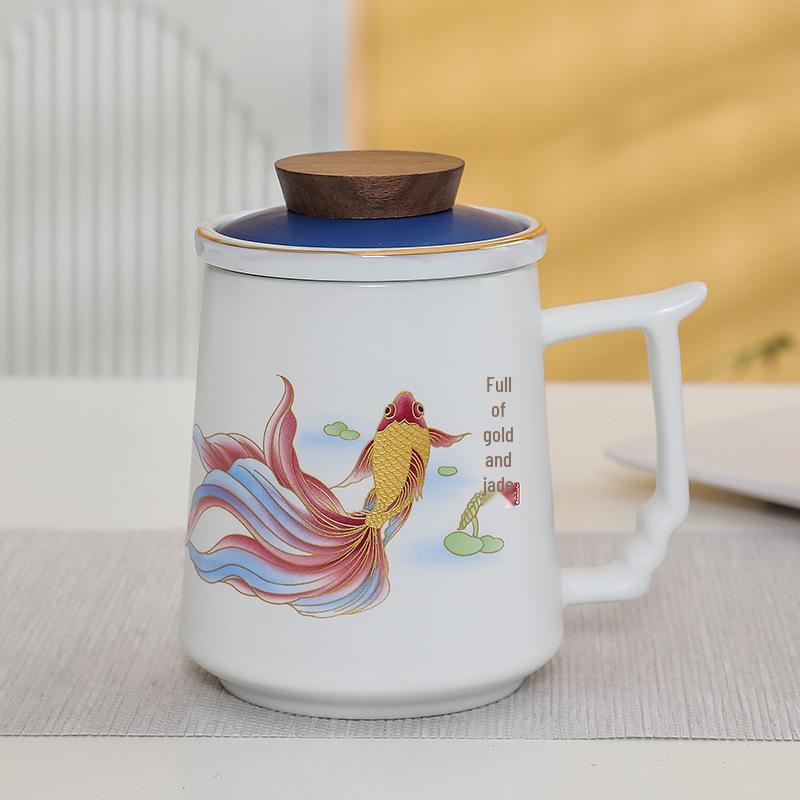 Premium Ceramic Mug with Custom Logo - Gift for Annual Company Event or Cultural Souvenir
