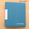 Large Capacity Leather Perforated Loose-Leaf Contract Folder