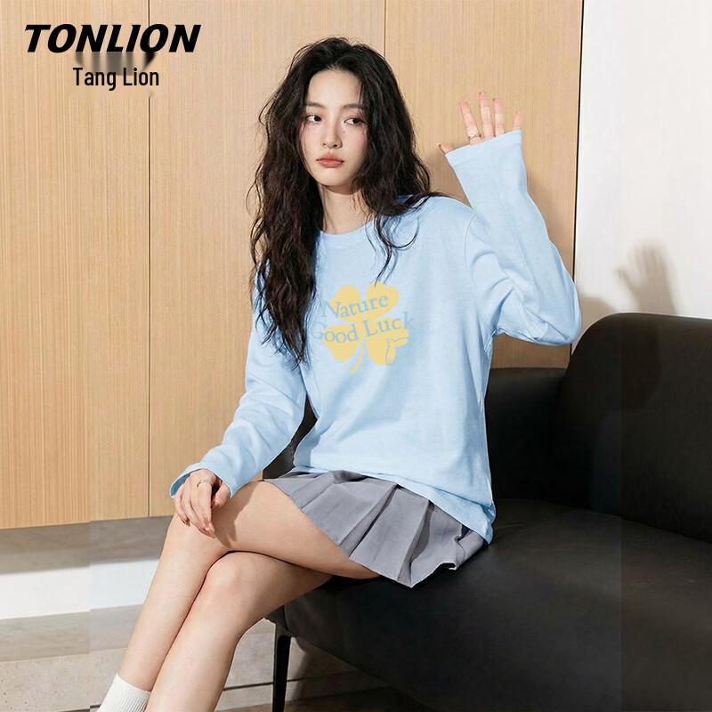 TonLion Women s Pure Cotton Long Sleeve T-Shirt XL