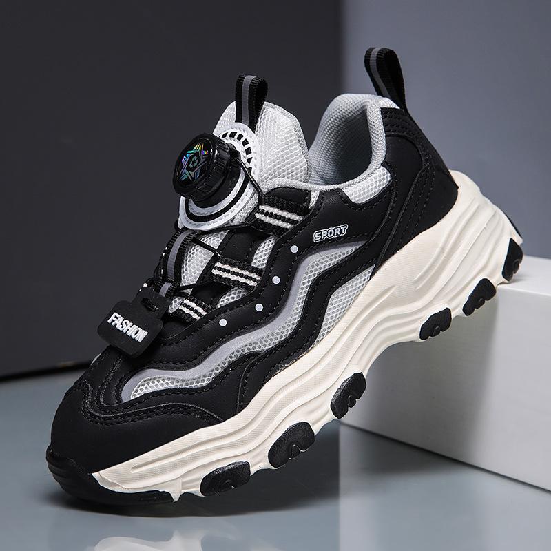 

Panda women s shoes 2025 spring new children s dad shoes medium and large children s mesh shoes breathable sports shoes non-slip casual 27