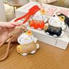 Get Rich Pu Leather Fortune Cat Keychain Fortune Horse Year Pendant Cute Bag Hanging Home Decor