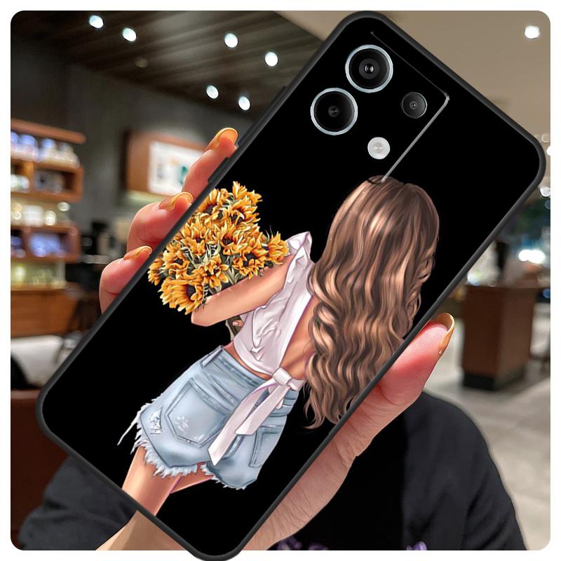 Baby Mother Brown Girl Family Case For Xiaomi Redmi Note 12 9 10 11 13 14 15 Pro Plus Cover For Redmi 13C 12C 10C 14C 15 C