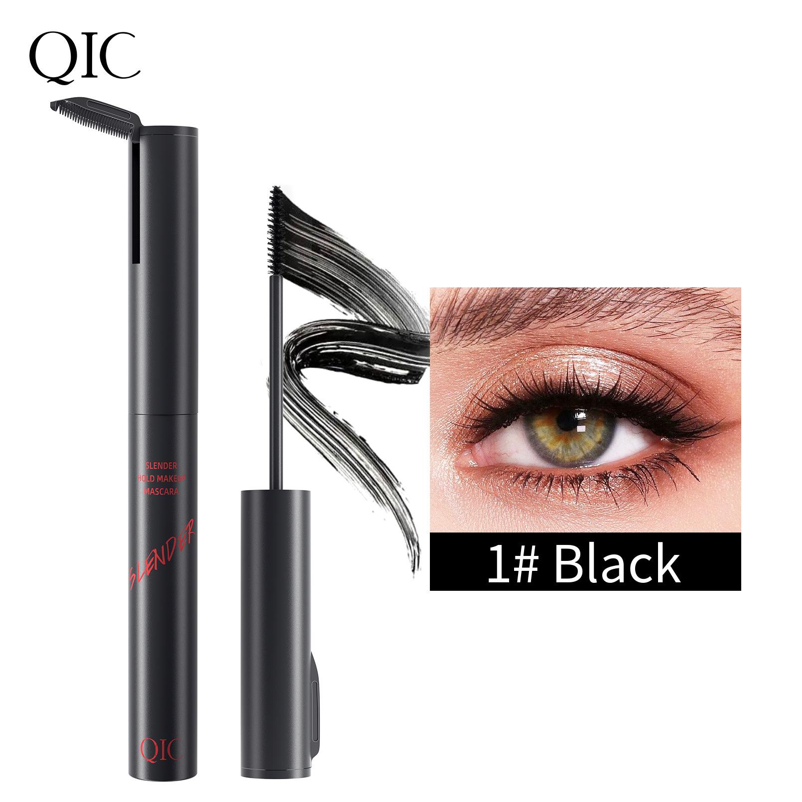 

Тушь для ресниц с маленькой кисточкой Водостойкая, тонкая, не размазывающаяся, густая и вьющаяся тушь для ресниц чёрный