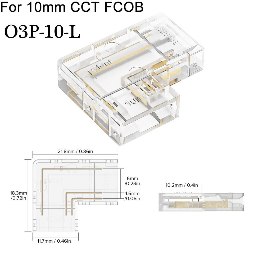 30pcs COB LED Wire Connector Connection Solderless Mini Buckle FCOB RGB CCT LED Strip Lights 2 3 4 Pin No Dark Area Connector
