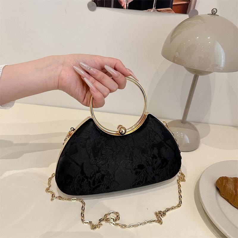 

Темпераментный национальный стиль модная новая китайская универсальная сумка женская иностранный стиль новая для работы, для шопинга, повседневная сумка-мессенджер чёрный