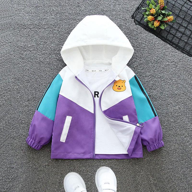 Boys' and Girls' 2025 Autumn Fashion Windbreaker Jacket