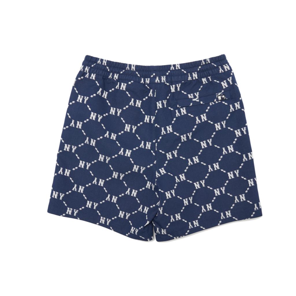 New MLB MLB Basic Logo New York Yankees Shorts Unisex Marine Blue 3ASMM0323-50NYL