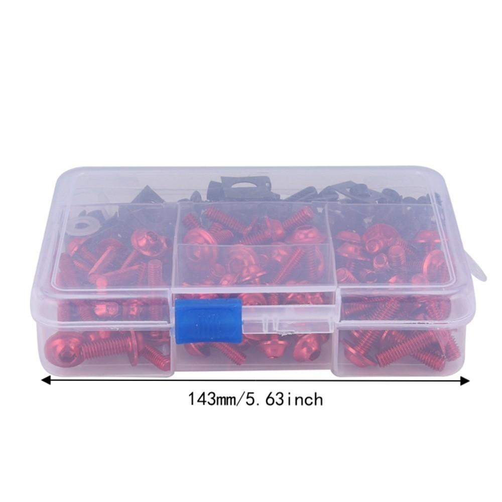 177pcs With Storage Case Motorcycle Fairing Screws  For Fairing Replacement