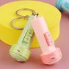Mini Flashlight Keychain Cute Toy Flashlight Small Portable Flashlights for Kids Candy Colors Cat Toy Portable Keychain Gift