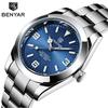 Benyar Men's Automatic Mechanical Luminous Waterproof Steel Watch 5177
