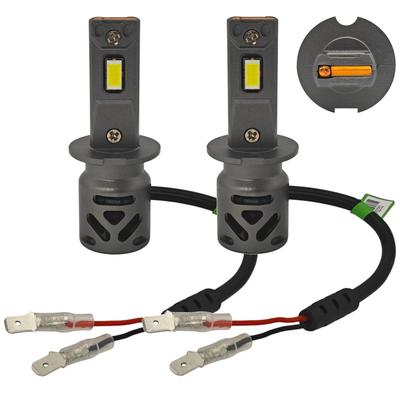 2 Pcs H3 LED Bulbs 9V-30V Canbus CSP 8000lm Strong White Off-Road