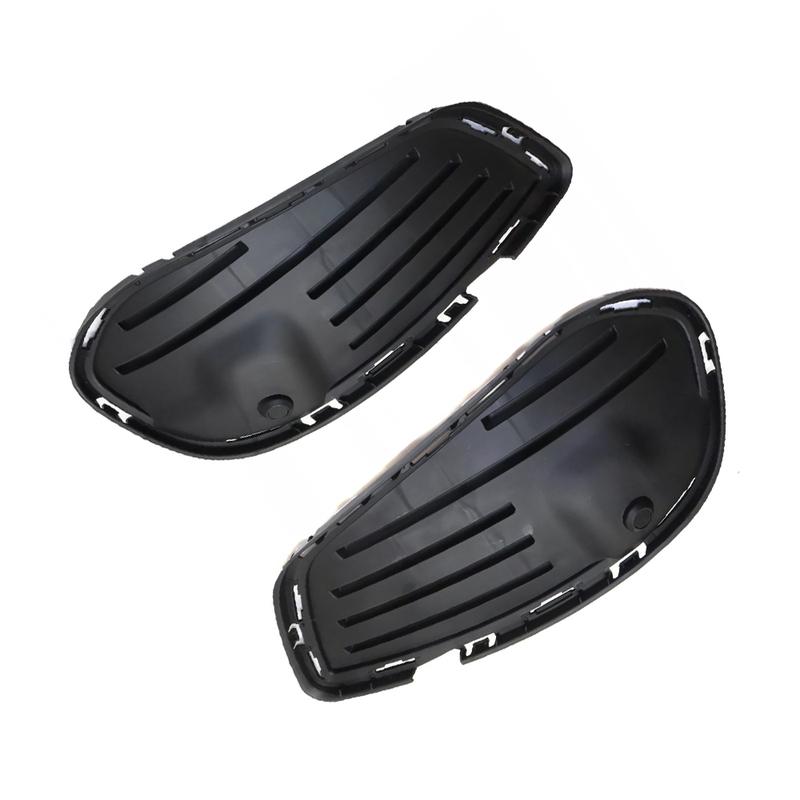 2pcs Front Bumper Fog Lamp Grille Cover Glossy Black Parts For Mercedes Benz C300 C400 C43 C450 2015-2018 2058854123 2058854023