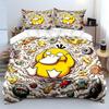 Ensembles de literie Psyduck de dessin animé Ensemble exquis de literie Housse de couette Ensemble couette de lit Décoration de chambre à coucher Cadeau d'anniversaire