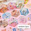 Miniature Scene 3D Diorama Stickers Creative Visual Stacking Cartoon Scene Sticker Diy Toys For Children Creative Handmade Decal