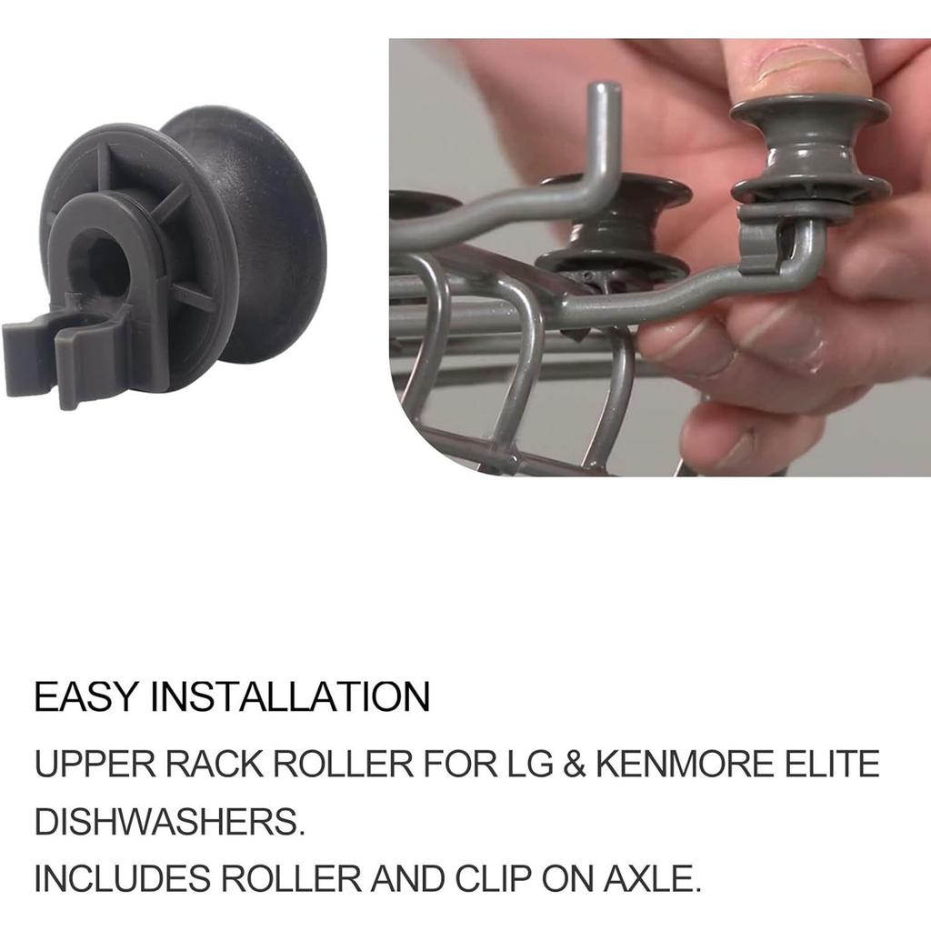 Efficient Dishwasher Wheel Replacements Dishwasher Rollers Home Appliances Part Dishwasher Upper Rollers Plastic Texture