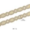 3.5Cm Cotton Thread Woven Hollow Beads Barcode Clothing Window Decoration Hair Accessories Home Diy Decorative Lace Accessories