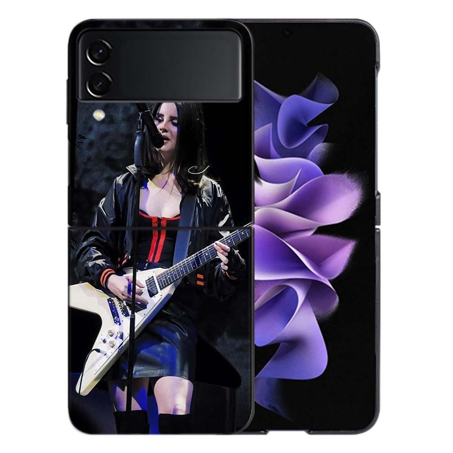 Singer Lana D-Del Rey Phone Case For Samsung Z Flip 6 7 5G Galaxy Z Flip 5 4 3 5G Cases Shockproof Hard Cover TPU