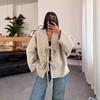 2025 cross-border European and American women's clothing Amazon cardigan long-sleeved lace-up woolen jacket casual pants fashion suit