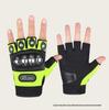 Men's Motorcycle Half-Finger Anti-Fall Gloves - Wear-Resistant Microfiber for Boxing, Fitness, and Off-Road Riding