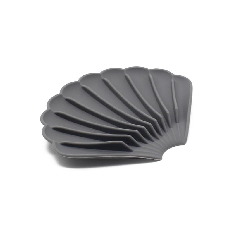 Σιλικονούχες Σαπουνοθήκες Αντιολισθητικές Σχήματος Κελύφους Θήκη Αποθήκευσης Σαπουνιού Πιάτο Δίσκος Είδη Μπάνιου