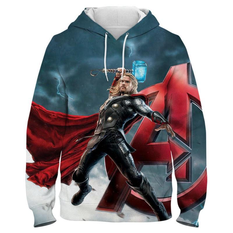 Felpa con Cappuccio Stampata 3D Unisex - Tendenza Vestibilità Larga per Primavera & Autunno 2023
