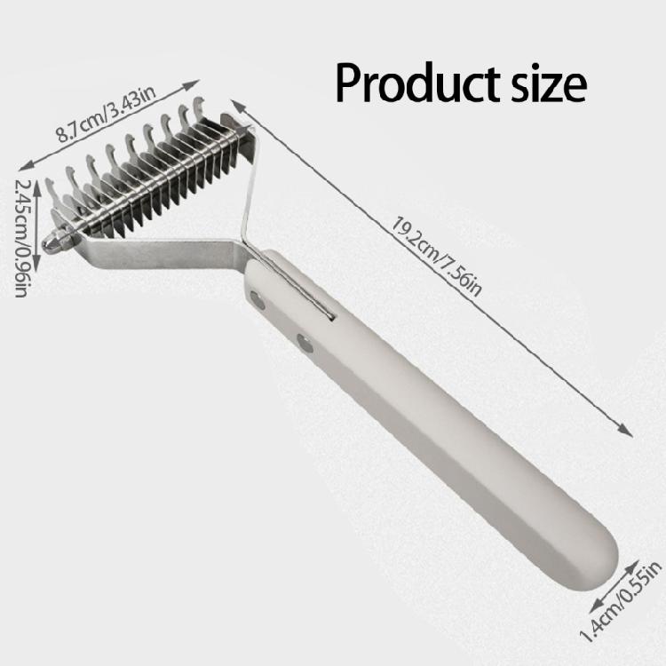 Multiuse Pet Massage Comb For Thick Furs Coat Quick Detangler Tool With Easy to Grip Handle Slicker Brush for Home Use