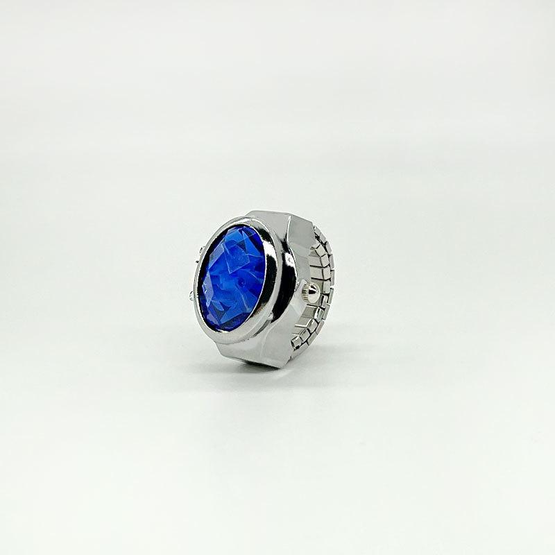 CLassic Clock Quartz Women Watch Ring Vintage Ellipse Oval Finger Watch Charm Jewelry