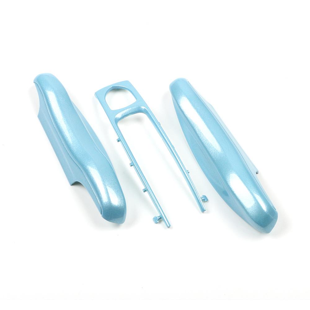 Ice Crystal Blue Replacement Shell for Porsche Taycan, 911, Panamera, Macan, Cayenne, 718 Keys