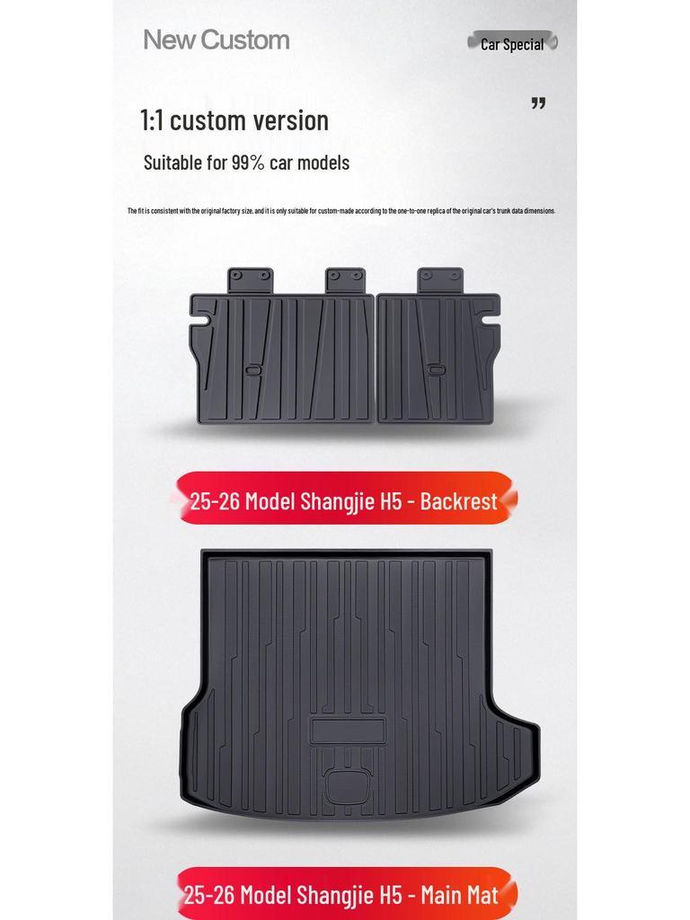 Shangjie H5 Trunk Mat: Car Interior Decoration & Modification Accessory