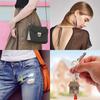 Tassels for Jewelry Making 48 pcs Leather Tassel Keychain Charms Bulk with 96pcs Jump Rings for Earrings for Key Chain C