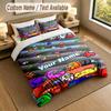 Custom Name Text Bedding 3Pcs Set,Among Us 1 Duvet Cover 2 Pillowcases Soft Bed Linen For Gift