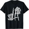 La Hand Sign Lazy DIY Halloween Costume Skeleton Los Angeles T-Shirt