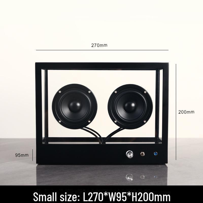 

Ретро-скандинавский прозрачный Bluetooth-динамик: Креативный сабвуфер для гостиной или декора рабочего стола.