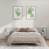 Vidaxl Headboard with Cabinets, Concrete Gray, Wood-Based Material