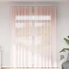 VidaXL Voile Curtains with Rod Pockets 2 Pcs Light Pink, Net Curtain, Sheer Curtain, Window Voile, 4102190