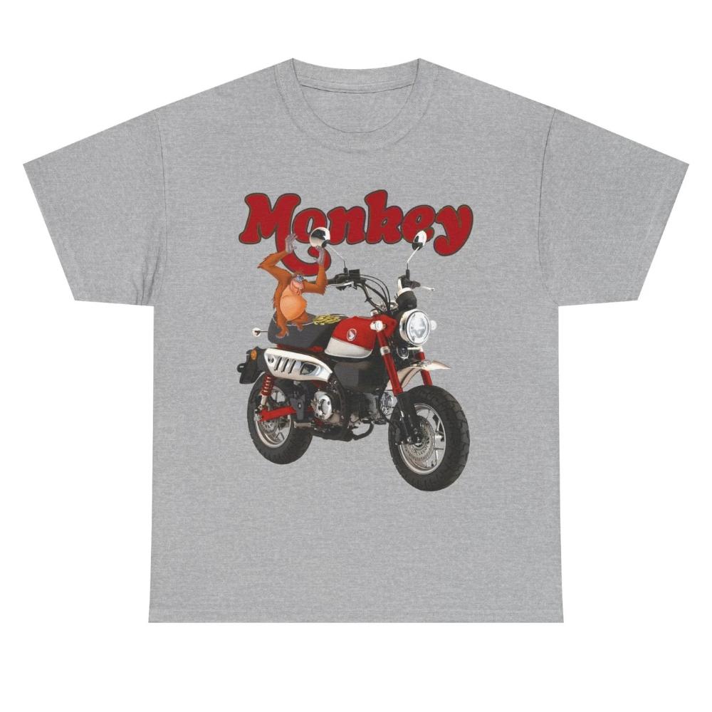 Honda Mens and Womens Tshirt Monkeybike Mini Trail Summer Motorcycle Tee Racing Shortsleeved Spring Cycling Offroad Top