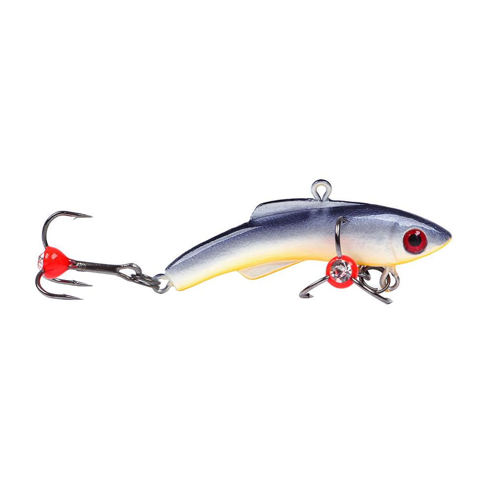 1PCS Lure Bait Outdoor Fishing Artificial Plastic Bait Ice Fishing With 3D Eyes Fishing Supplies Fishing Tackle 4\.3CM/5CM/5\.5CM