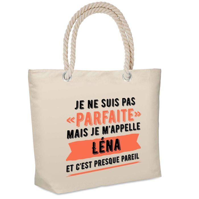 Sac isotherme Léna Parfaite Cadeau humour femme Anniversaire Noël fête des Mères Mamie | Glacière Souple Idéal pique-nique lunchbag