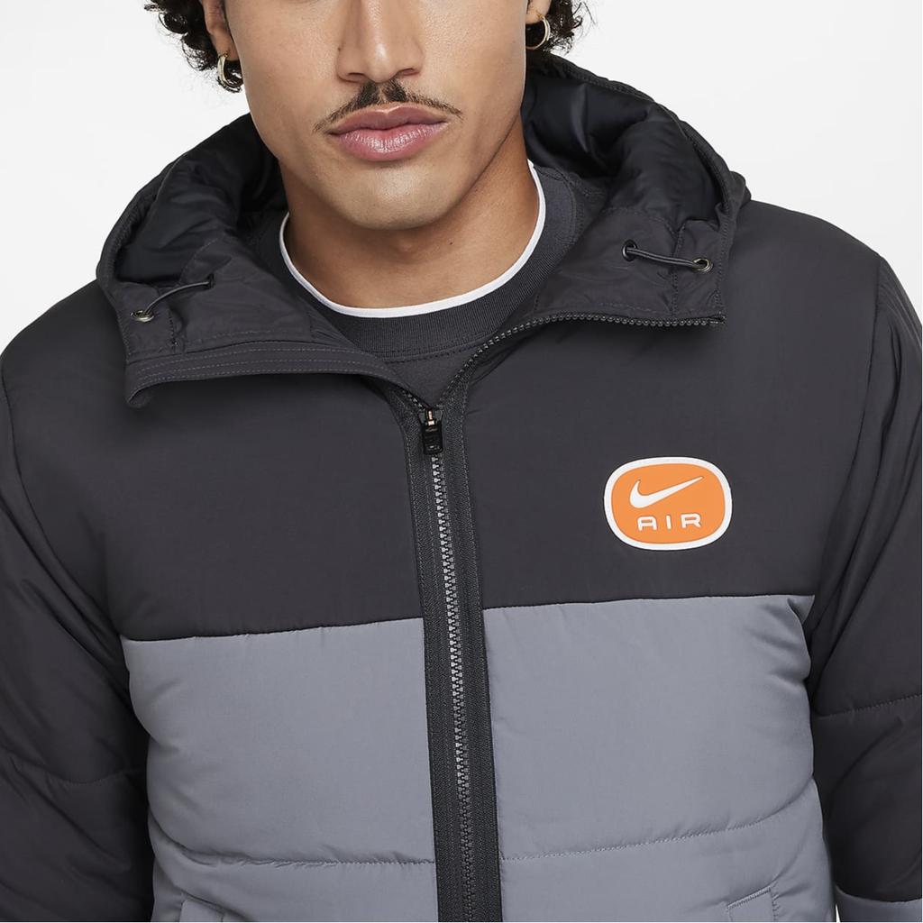 Nová pánská péřová bunda Nike Air uhelně černá/chladně šedá/bílá HM0198-060