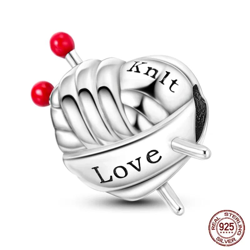 New Copper Romantic Heart Series Charms Beads Fit Original Bracelet Diy Mother'S Day Jewelry Gifts