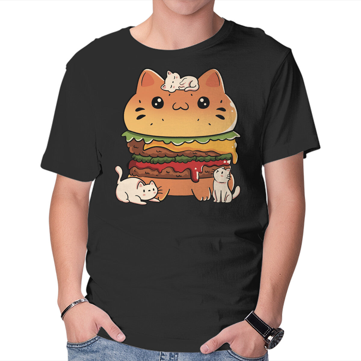 Unisex Crew Neck T-Shirt Catnivore Diet Graphic Short Sleeve Casual Tee XXL