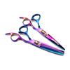 Blue And Pink High-End, Wolf Head Hair Scissors, Haircut, Flat Scissors, Bangs, Tooth Scissors, Thin Scissors Fmlt-03
